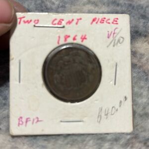 1864 two cent piece